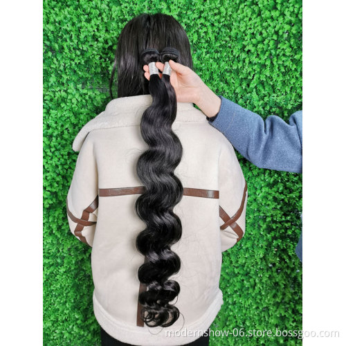 virgin hair bundles for factory wholesales 100% CUTICLE ALIGNED Remy human hair extensions